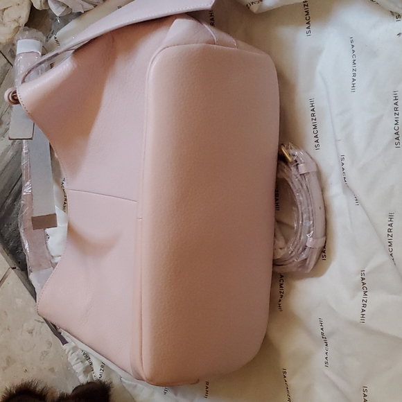NWT ISAAC MIZRAHI PINK SHOULDER BAG - Picture 11 of 11